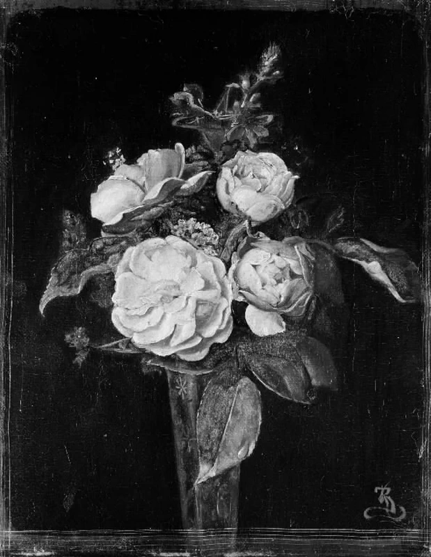 Kristian Zahrtmann - Rose e reseda in un vaso di fiori, Statens Museum for Kunst, Copenaghen